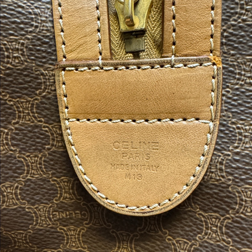 Celine Macadam M13 Boston‎ Triomphe coated canvas  bag GUC - Picture 3 of 17